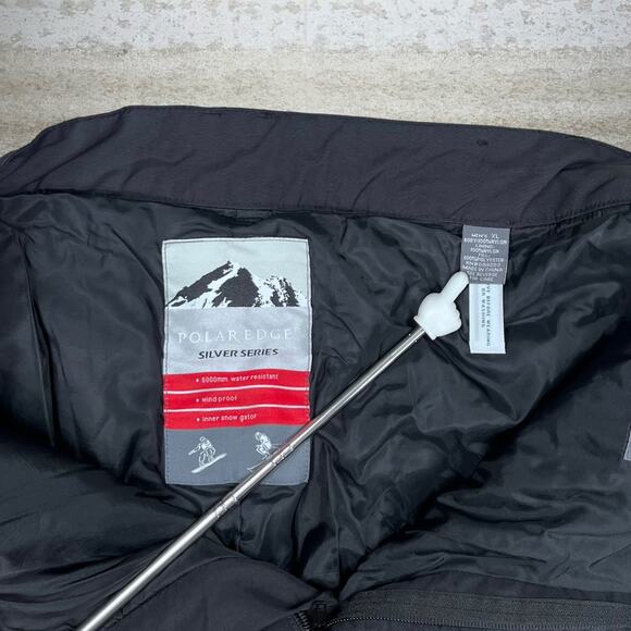 Polar Edge Silver Series Snow Pants Mens XL Jet Black Baggy Wide Leg Insulated - Picture 3 of 3